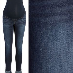 1822 denim step hem skinny jeans